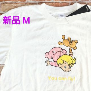 ピーターパン(ピーターパン)の【新品】ディズニー ピーターパン Tシャツ M ホワイト マイケル(Tシャツ(半袖/袖なし))