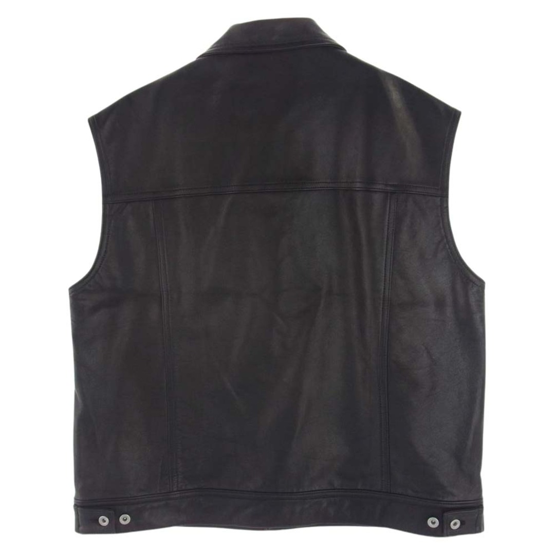 ダイリク DAIRIKU ベスト 22SS Leather Vest レザー ベスト ブラック系 S【中古】 メンズのトップス(ベスト)の商品写真