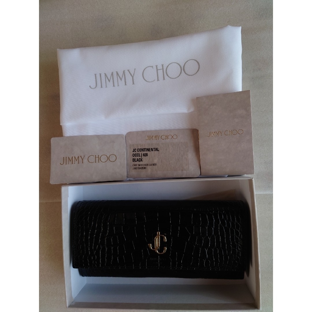 レザー生産国【JIMMY CHOO】レザーインターコンチネンタルウォレット