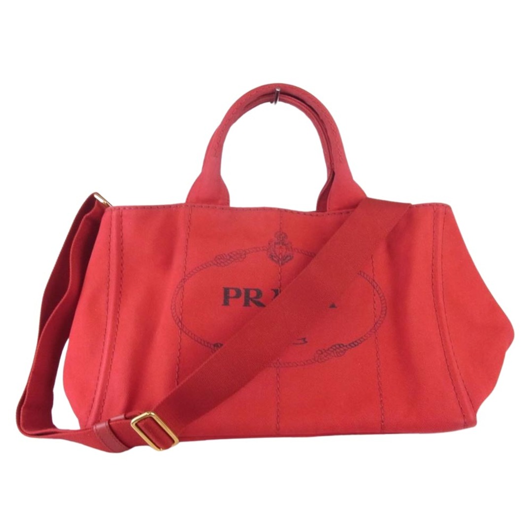 PRADA プラダ BN2642 CANAPA ROSSO カナパ 2WAY バッグ トート ...