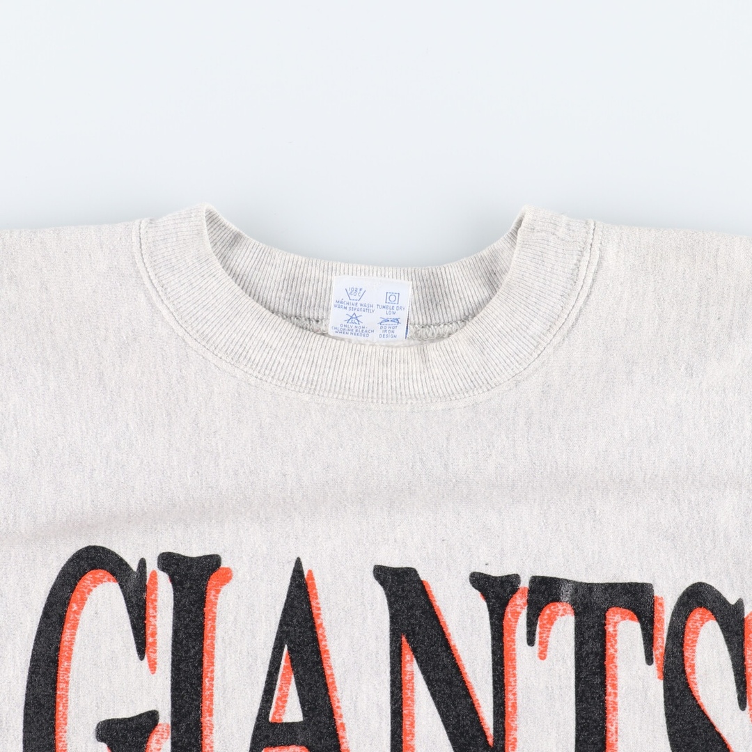 古着 チャンピオン Champion リバースウィーブ 刺繍タグ MLB SANFRANCISCO GIANTS サンフランシスコジャイアンツ  プリントスウェットシャツ トレーナー USA製 メンズS ヴィンテージ /eaa367116