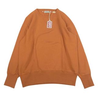 リーバイス(Levi's)のLevi's リーバイス スウェット 21931-0025 VINTAGE CLOTHING BAY MEADOWS SWEAT SHIRT ヴィンテージ クロージング ベイメドウズ 両V クルーネック スウェット シャツ オレンジ系 M【美品】【中古】(スウェット)