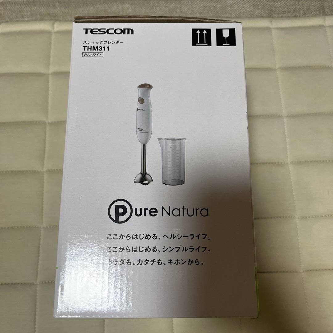 TESCOM(テスコム)のTescom スティックブレンダー新品未使用 スマホ/家電/カメラの調理家電(フードプロセッサー)の商品写真