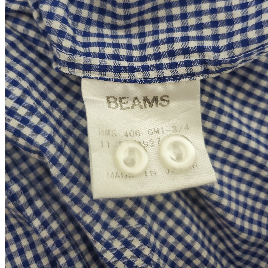 BEAMS(ビームス)のBEAMS　ギンガムチェック　メンズSサイズ メンズのトップス(シャツ)の商品写真