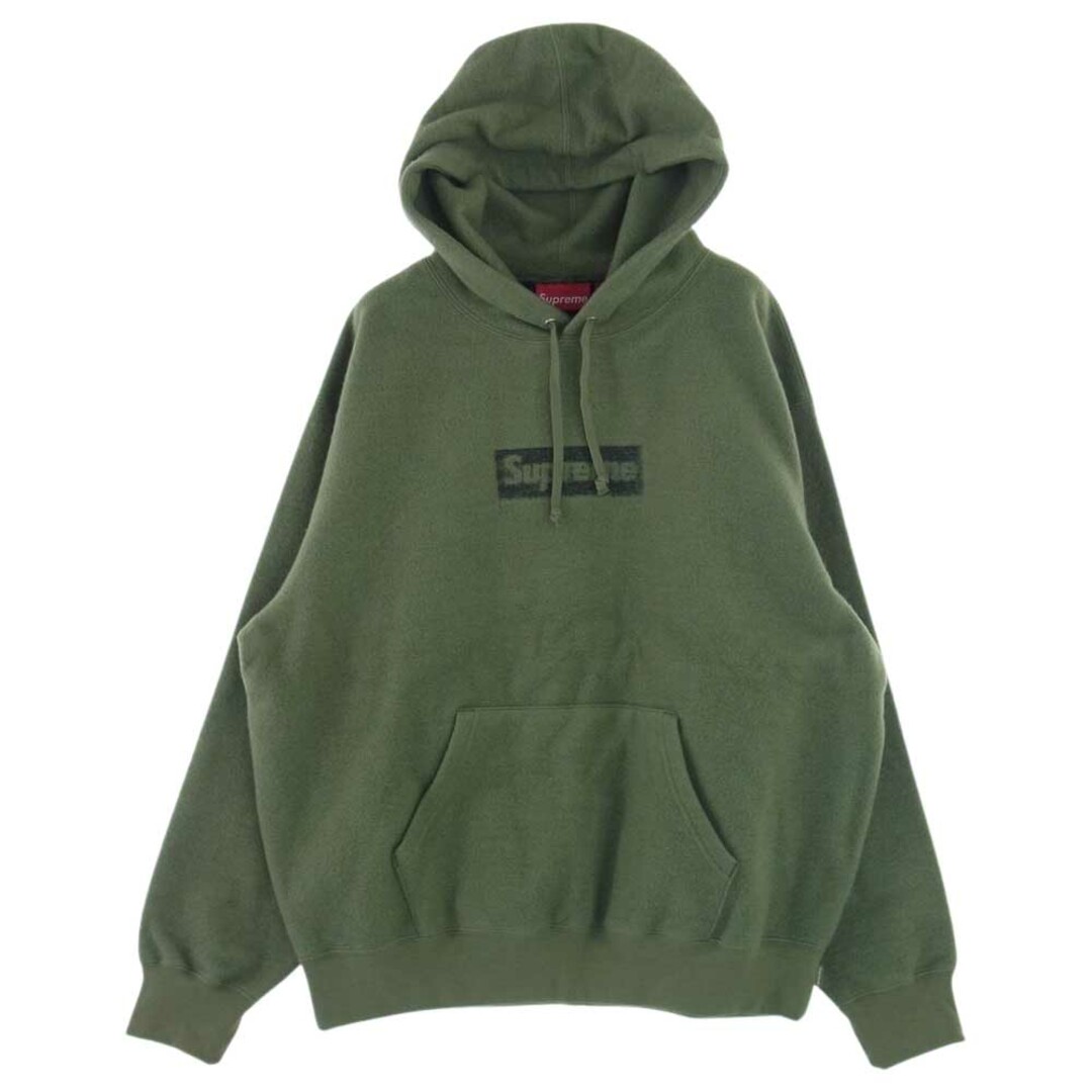 Supreme シュプリーム パーカー 23SS Inside Out Box Logo Hooded Sweatshirt インサイドアウト ボックスロゴ フーデッド スウェット パーカー フーディ グリーン系 M【美品】のサムネイル