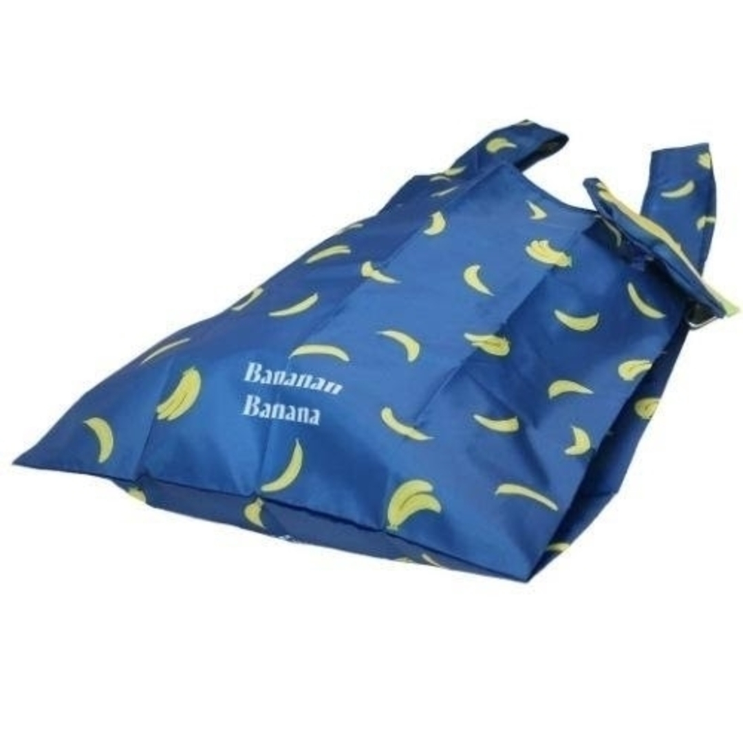 Sunstar Stationery(サンスターブング)のタグ付き　ecotマチ エコット　折りたたみエコバッグ　バナナ　サンスター文具 レディースのバッグ(エコバッグ)の商品写真