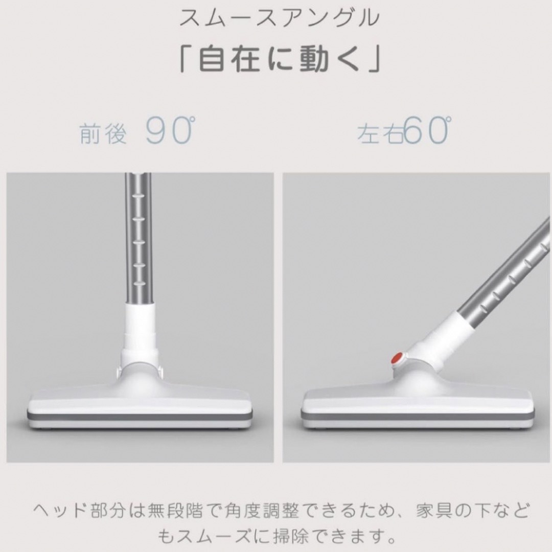 掃除機 コードレス スティッククリーナー サイクロンLEDランプ付きの