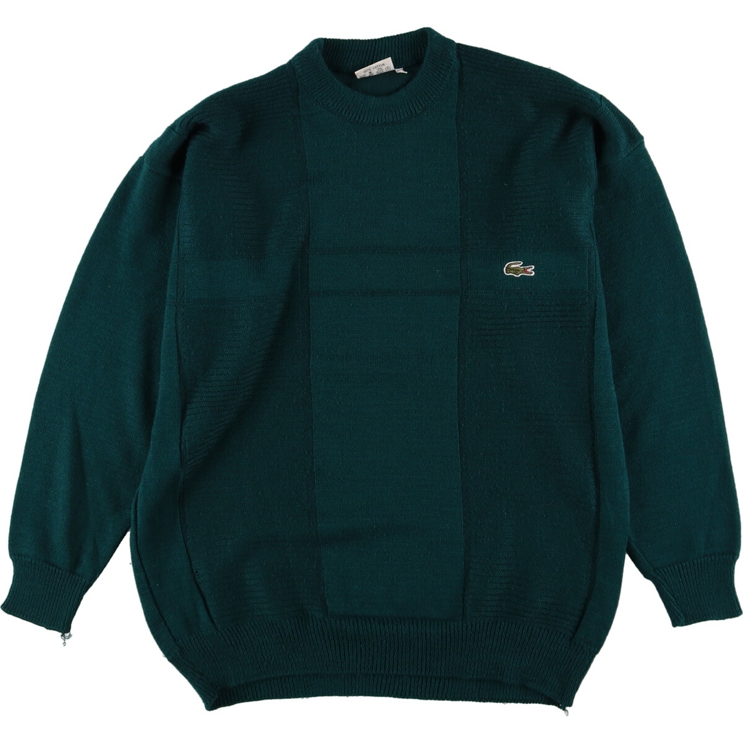 70年代 ラコステ LACOSTE CHEMISE フレンチラコステ コットンニットセーター フランス製 メンズXL ヴィンテージ /eaa366723