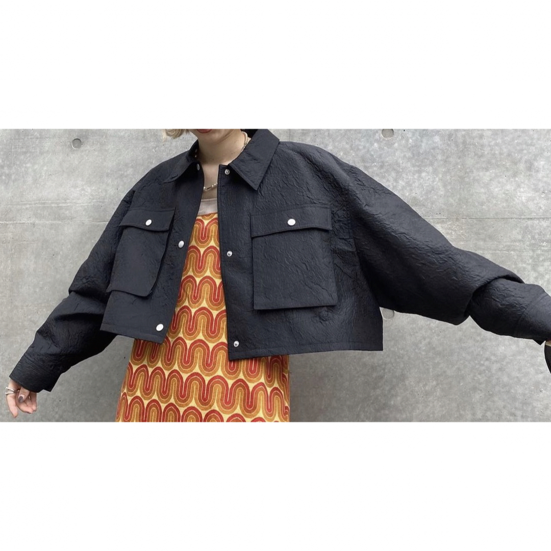 格安販売の AMERIアメリ/EMBOSS SHORT ARMY LIKE JACKET ジャンパー