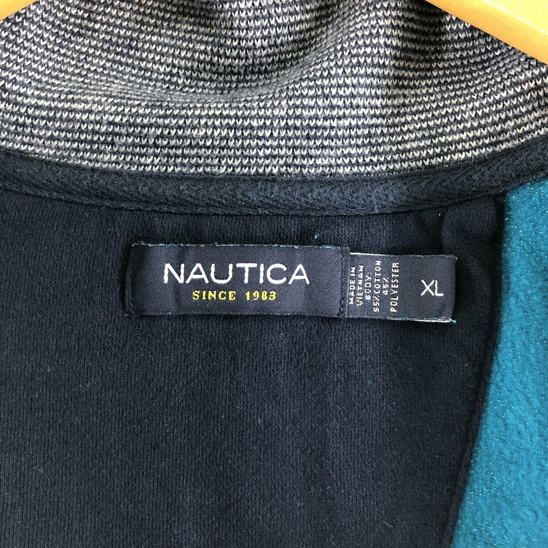 NAUTICA(ノーティカ)の古着 ノーティカ NAUTICA ハーフジップスウェットシャツ トレーナー メンズXXL /eaa363782 メンズのトップス(スウェット)の商品写真