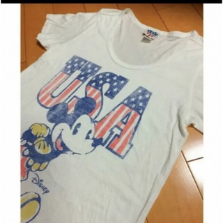 ディズニー(Disney)のミッキーUSA製カットソー(Tシャツ(半袖/袖なし))