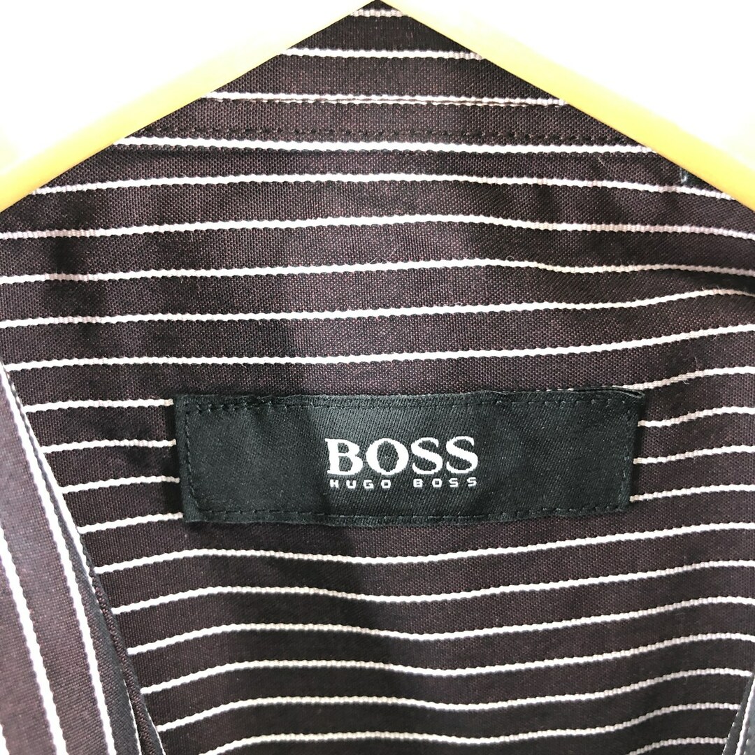 BOSS 長袖 ストライプシャツ メンズL /eaa366806