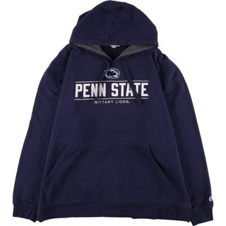 チャンピオン(Champion)の古着 チャンピオン Champion カレッジ PENNSYLVANIA STATE ペンシルべニア州立大学 スウェットプルオーバーパーカー メンズXXL /eaa353699(スウェット)