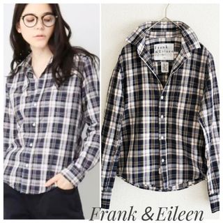 Frank&Eileen  ネイビーシャツ　100%コットン