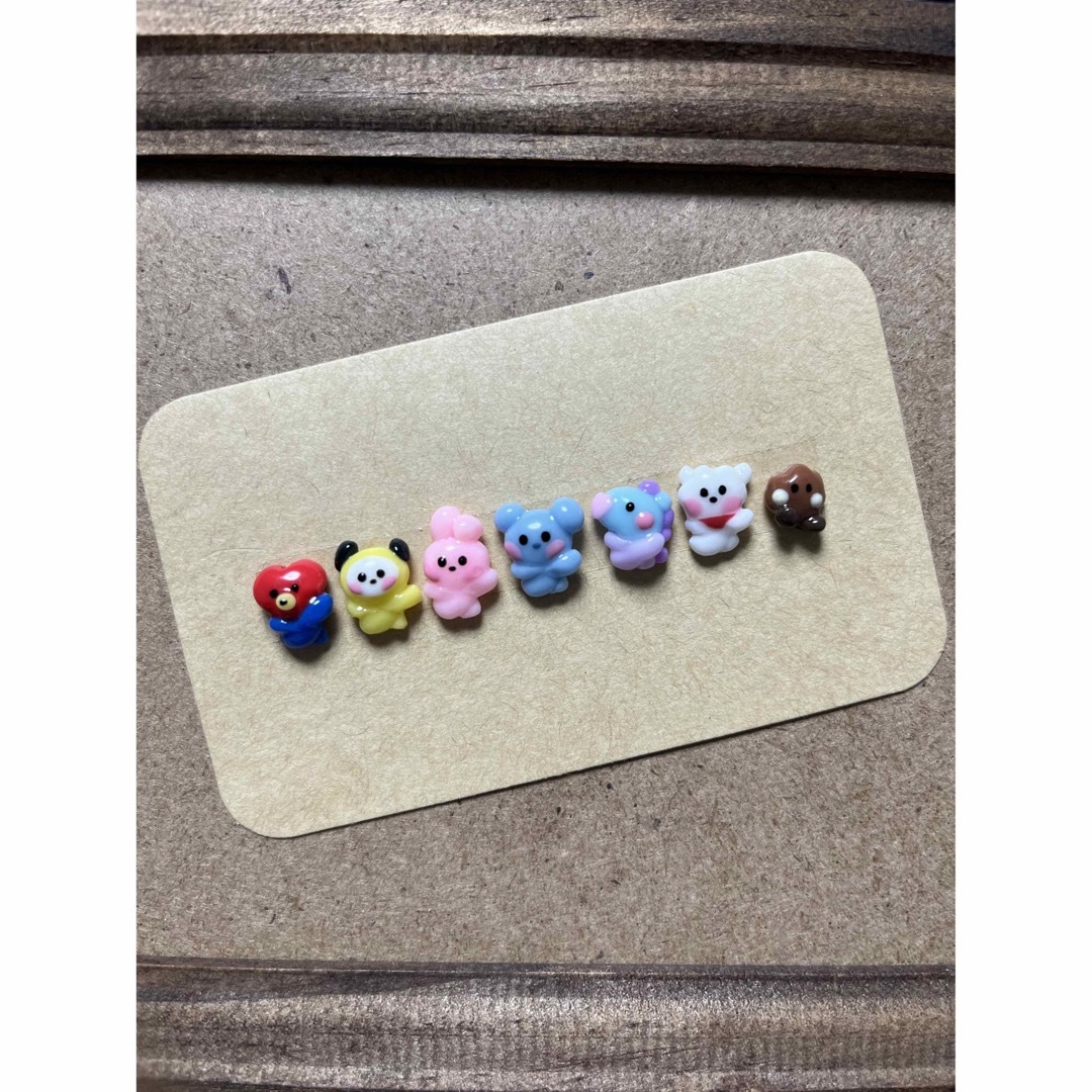 3dネイルパーツ　まとめ買い　【BTS  BT21  バンタン　痛ネイル】 1