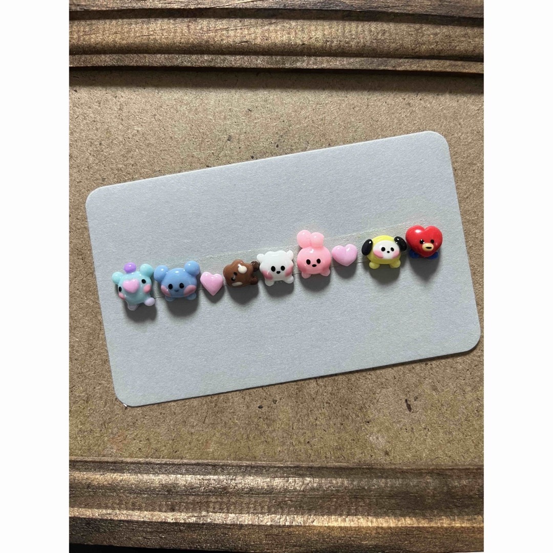 3dネイルパーツ　まとめ買い　【BTS  BT21  バンタン　痛ネイル】 3