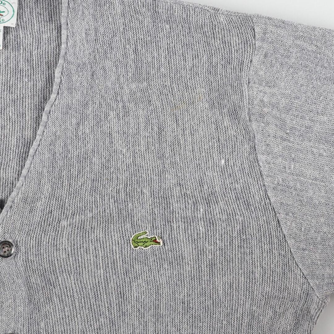 LACOSTE(ラコステ)の古着 80年代 ラコステ LACOSTE IZOD アクリルニットカーディガン USA製 メンズM ヴィンテージ /eaa366715 メンズのトップス(カーディガン)の商品写真