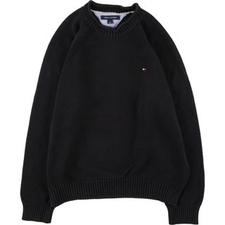 トミーヒルフィガー(TOMMY HILFIGER)の古着 トミーヒルフィガー TOMMY HILFIGER コットンニットセーター メンズM /eaa362321(ニット/セーター)