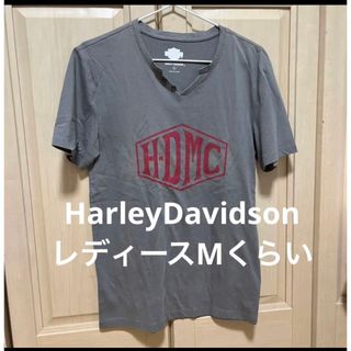 ハーレーダビッドソン(Harley Davidson)のHarley Davidsonハーレーダビッドソン　レディースM グレーTシャツ(Tシャツ(半袖/袖なし))