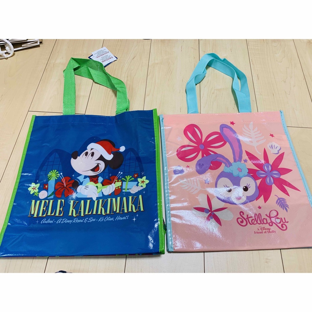 Disney(ディズニー)のディズニー　Disney ハワイ限定　エコバッグ　新品タグ付き エンタメ/ホビーのおもちゃ/ぬいぐるみ(キャラクターグッズ)の商品写真