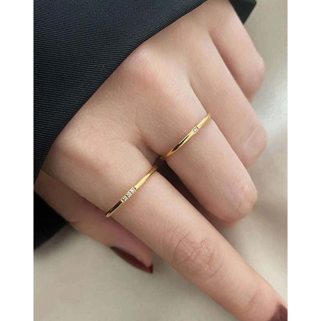 theory(セオリー)の【Design gold ring set】#651 18k レディースのアクセサリー(リング(指輪))の商品写真