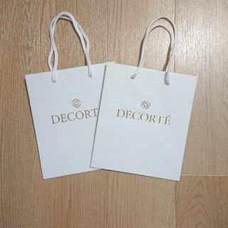 コスメデコルテ(COSME DECORTE)のCOSME DECORTE ショップバック 2枚組 紙袋 ショッパー(ショップ袋)