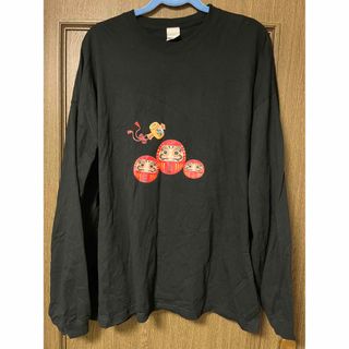 A.D.D.I.C.T 達磨ロンT　Lサイズ(Tシャツ/カットソー(七分/長袖))