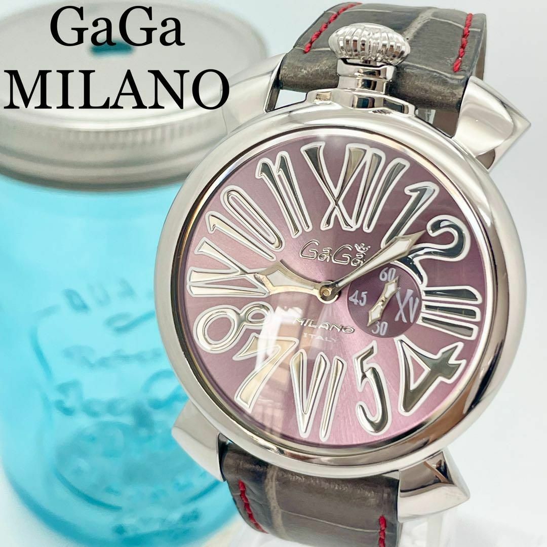 GaGa MILANO - 565 ガガミラノ時計 メンズ腕時計 マヌアーレ46 スリム