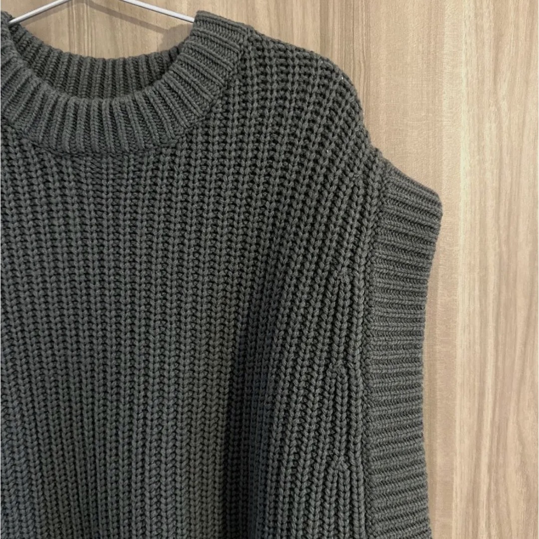 HYKE ハイク RIBBED VEST リブニットベスト ウール