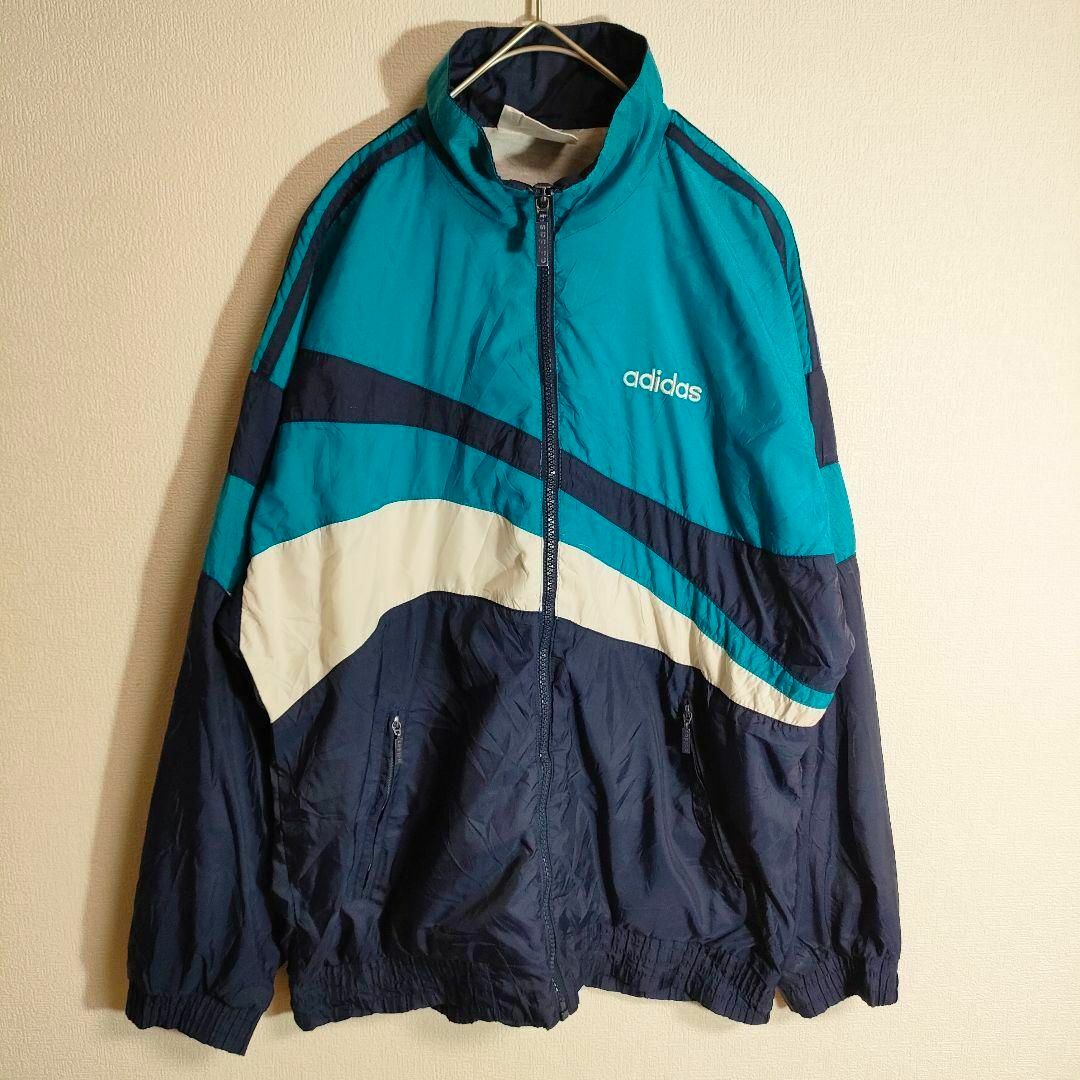 【adidas】ナイロンジャケット（L）vintage 80s 90s old | フリマアプリ ラクマ