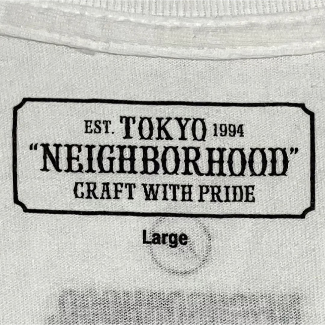 NEIGHBORHOOD 長袖シャツ 両面プリント バックビッグロゴ ブラック