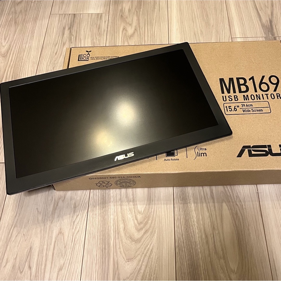 ASUS(エイスース)のASUS USBモニター  MB169B+ スマホ/家電/カメラのPC/タブレット(ディスプレイ)の商品写真