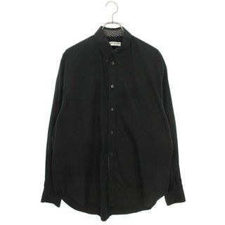 ジバンシィ(GIVENCHY)のジバンシィ  BM60MH109F ボタンダウンロゴ総柄ドッキング長袖シャツ メンズ 38(シャツ)