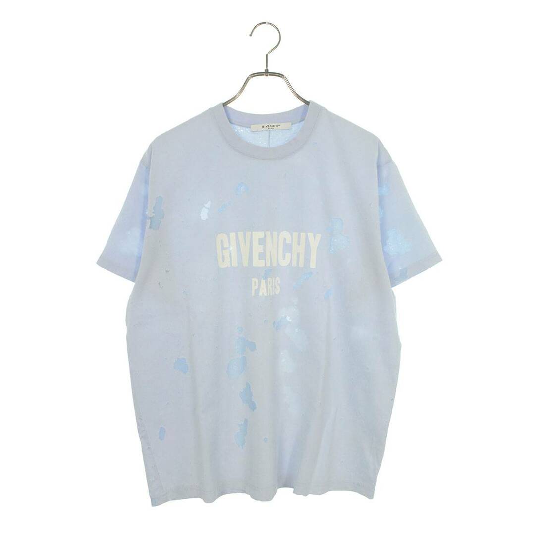 GIVENCHY デストロイ加工 ロゴプリントヴィンテージ加工 Tシャツ-