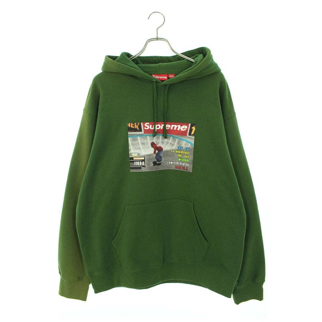 シュプリーム ×スラッシャー THRASHER  21AW  Thrasher Hooded Sweatshirt ゲームプリントプルオーバーパーカー メンズ L