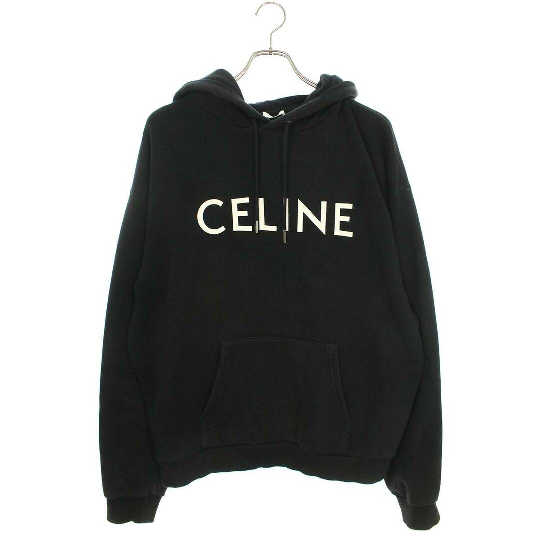 《極美品》CELINE パーカー　グラフィックロゴ　黒　エディスリマン　Mサイズ