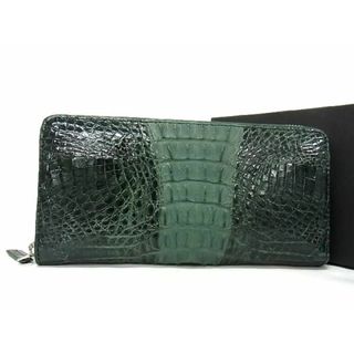 □極上□本物□新品□未使用□ クロコダイル カイマン ラウンド