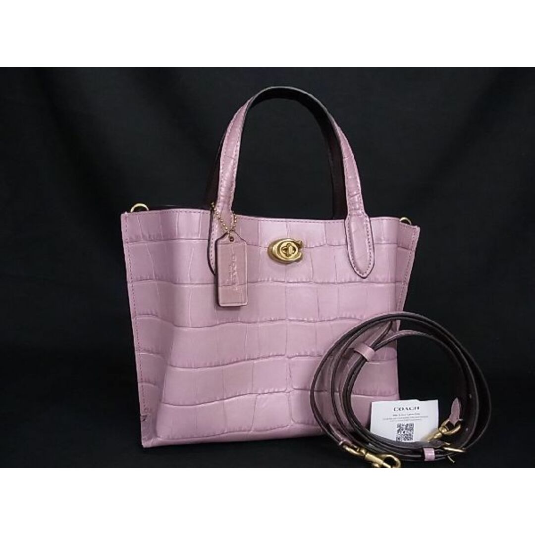 □新品同様□ COACH コーチ C8632 クロコダイル型押しレザー 2WAY