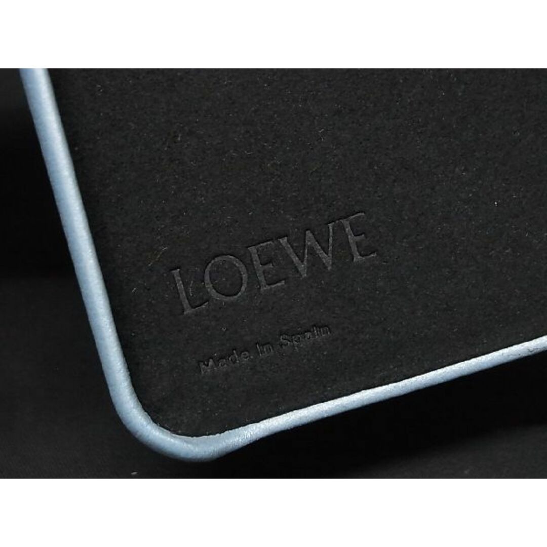 ■極美品■ LOEWE ロエベ アナグラム レザー エレファント 象 iPhoneXS Max対応 スマホケース アイフォンケース ブルーグリーン系 AS0827 3