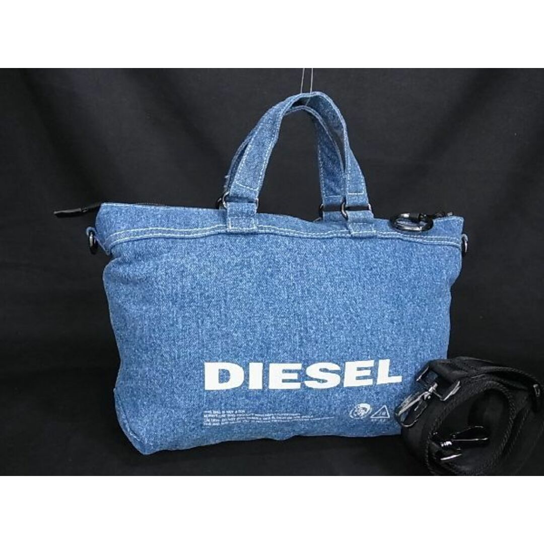 希少DIESEL リバーシブル ボア デニム ハンド ショルダー バッグ2way