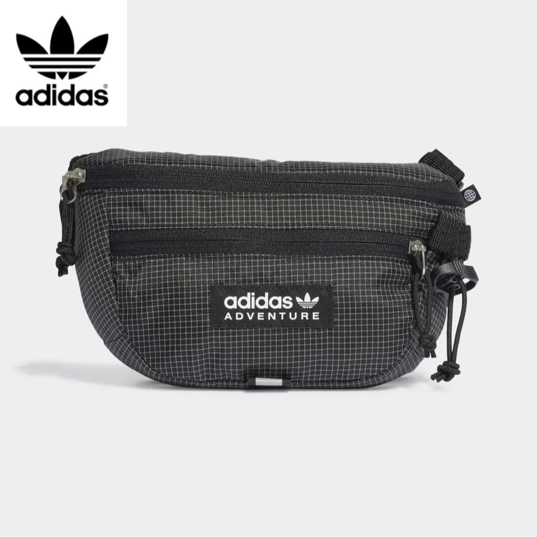 adidas(アディダス)のadidas アディダス　ウエストバッグ　ウエストポーチ　ボディバッグ黒 メンズのバッグ(ウエストポーチ)の商品写真
