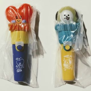 ビーティーイシビル(BT21)のBT21 ライトスティック チャーム TATA＆ CHIMMYセット(キャラクターグッズ)