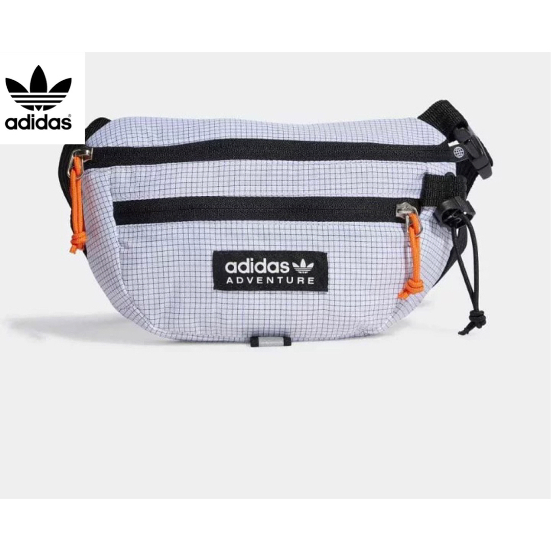 adidas(アディダス)のadidas アディダス　ウエストバッグ　ウエストポーチ　ボディバッグ　白 メンズのバッグ(ボディーバッグ)の商品写真