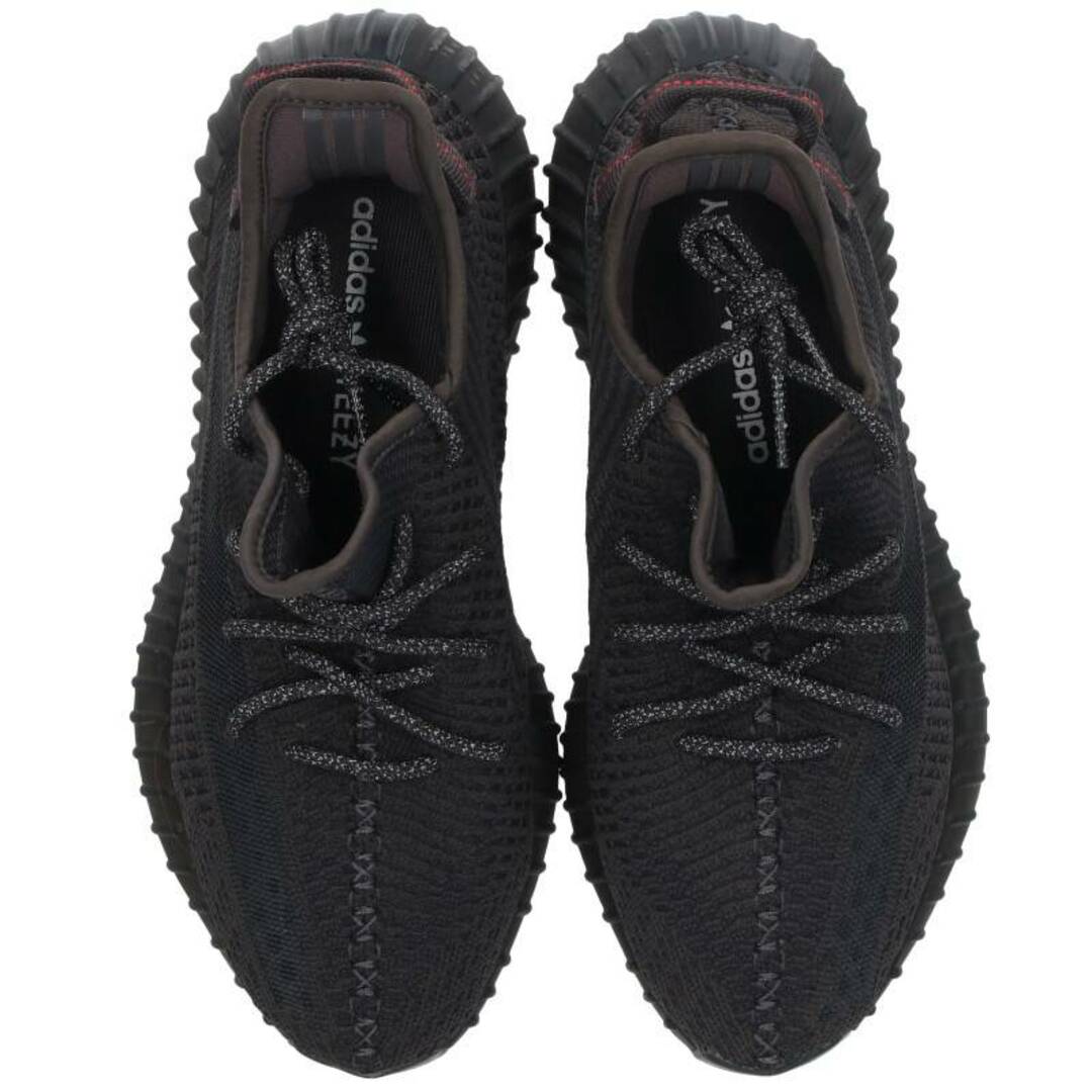 アディダス カニエウエスト  YEEZY BOOST 350 V2 BLACK FU9006 イージーブーストブラックスニーカー メンズ 27.5cm