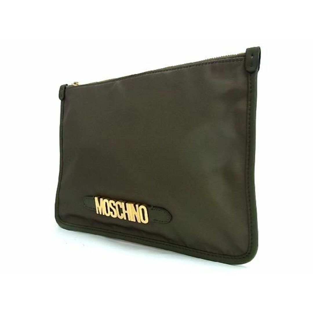 □新品□未使用□ MOSCHINO モスキーノ ナイロン×レザー クラッチ