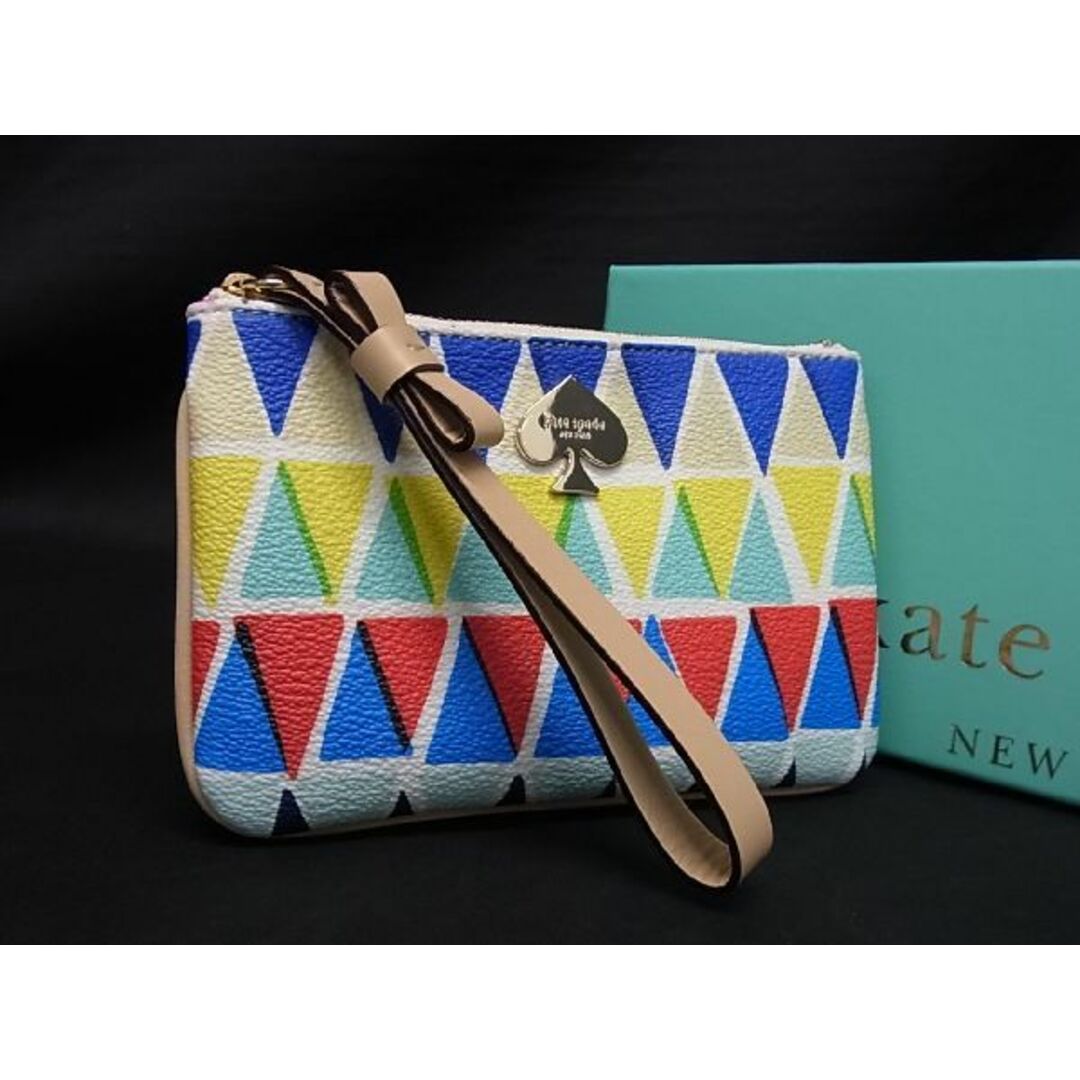 kate spade new york(ケイトスペードニューヨーク)の■新品■未使用■ kate spade ケイトスペード PWRU3422 PVC 総柄 メイクポーチ マルチケース 小物入れ マルチカラー BG1311 レディースのファッション小物(ポーチ)の商品写真