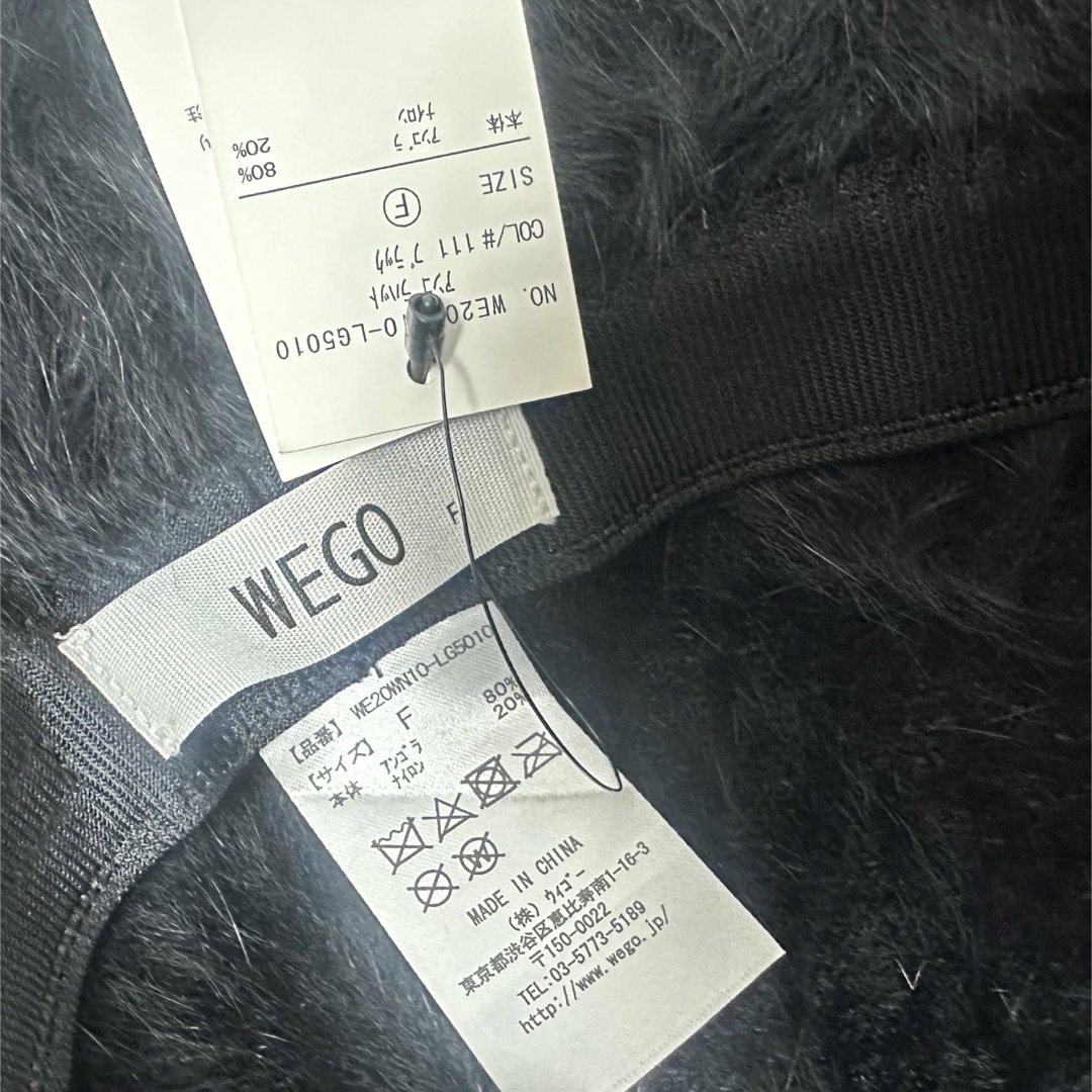 WEGO(ウィゴー)のWEGO アンゴラハット ブラック レディースの帽子(ハット)の商品写真