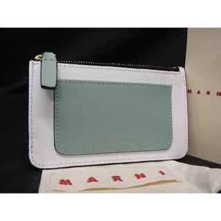 マルニ(Marni)の■新品■未使用■ MARNI マルニ CCホルダーW レザー フラグメントケース コインケース カード入れ ホワイト系×ベージュ系 AS0829 (その他)