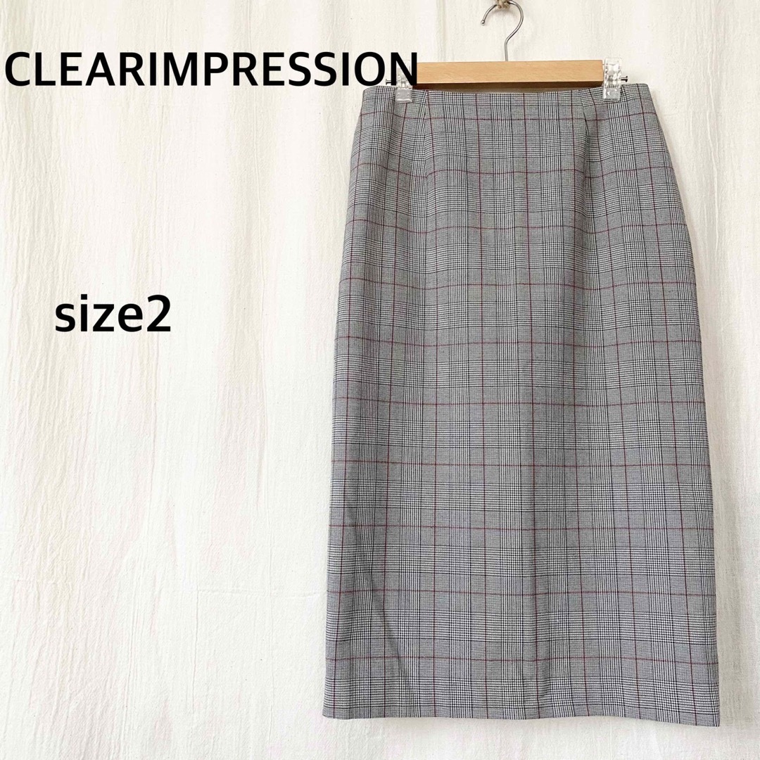 CLEAR IMPRESSION CLEAR IMPRESSION クリアインプレッション チェック柄 スカートの通販 by A's  ｜クリアインプレッションならラクマ