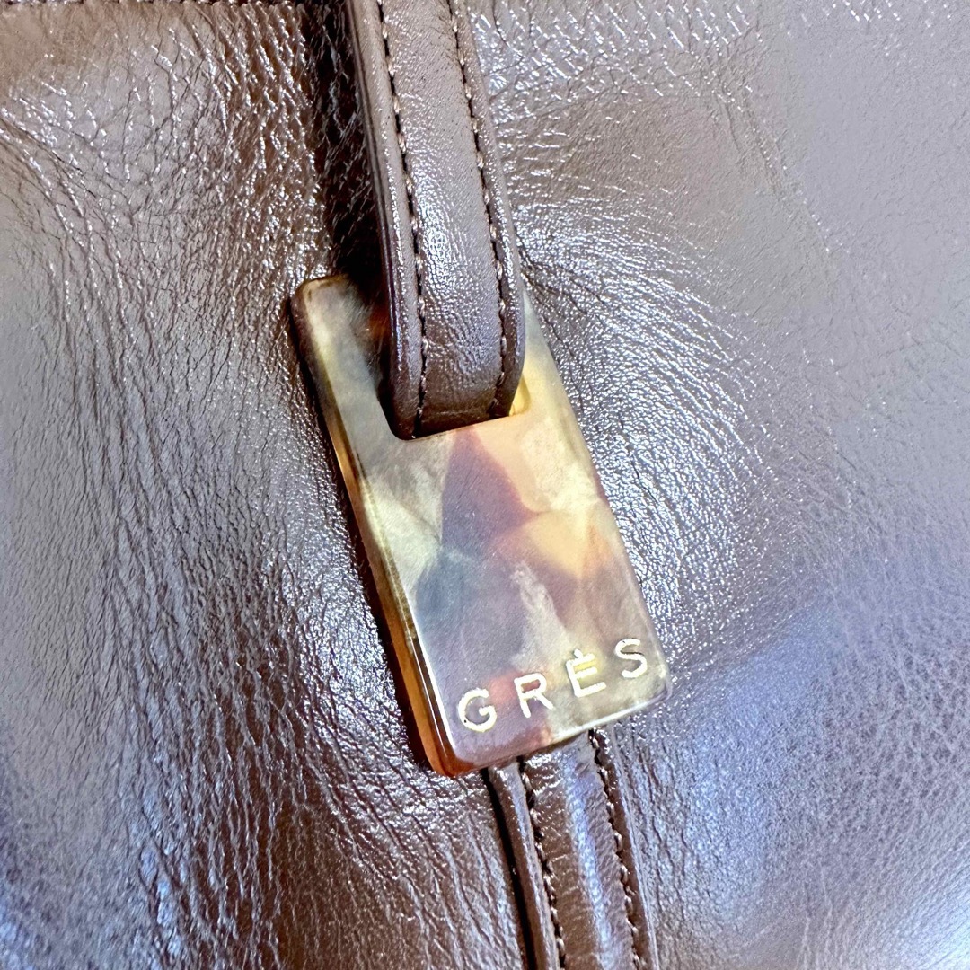 GRES(グレ)の【レザー】GRES HAND BAG レディースのバッグ(ハンドバッグ)の商品写真